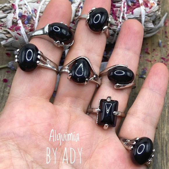 Alquimia by Ady Black and Silver Ring - Picture 3 of 7